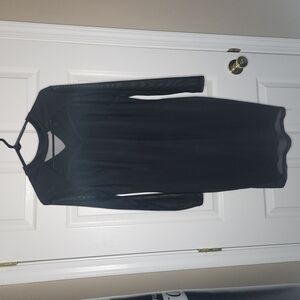 Enfocus Studio Black Long Sleeve Sheath Dress Cocktail